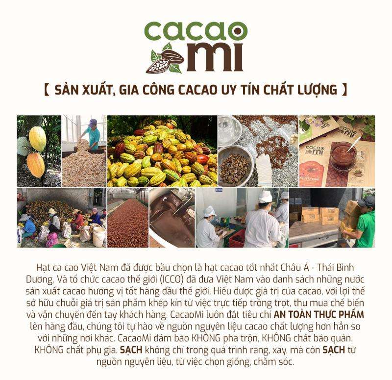 Combo 2 Hộp Bột Cacao Nguyên Chất Cacaomi Vị Truyền Thống (470g/Hộp)