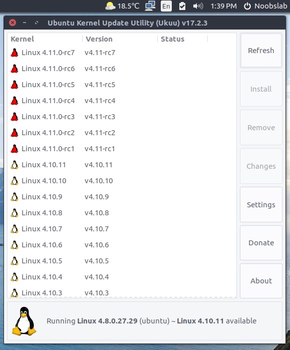 Ukuu Kernel Manager Utility lets You Upgrade or Install Kernels in