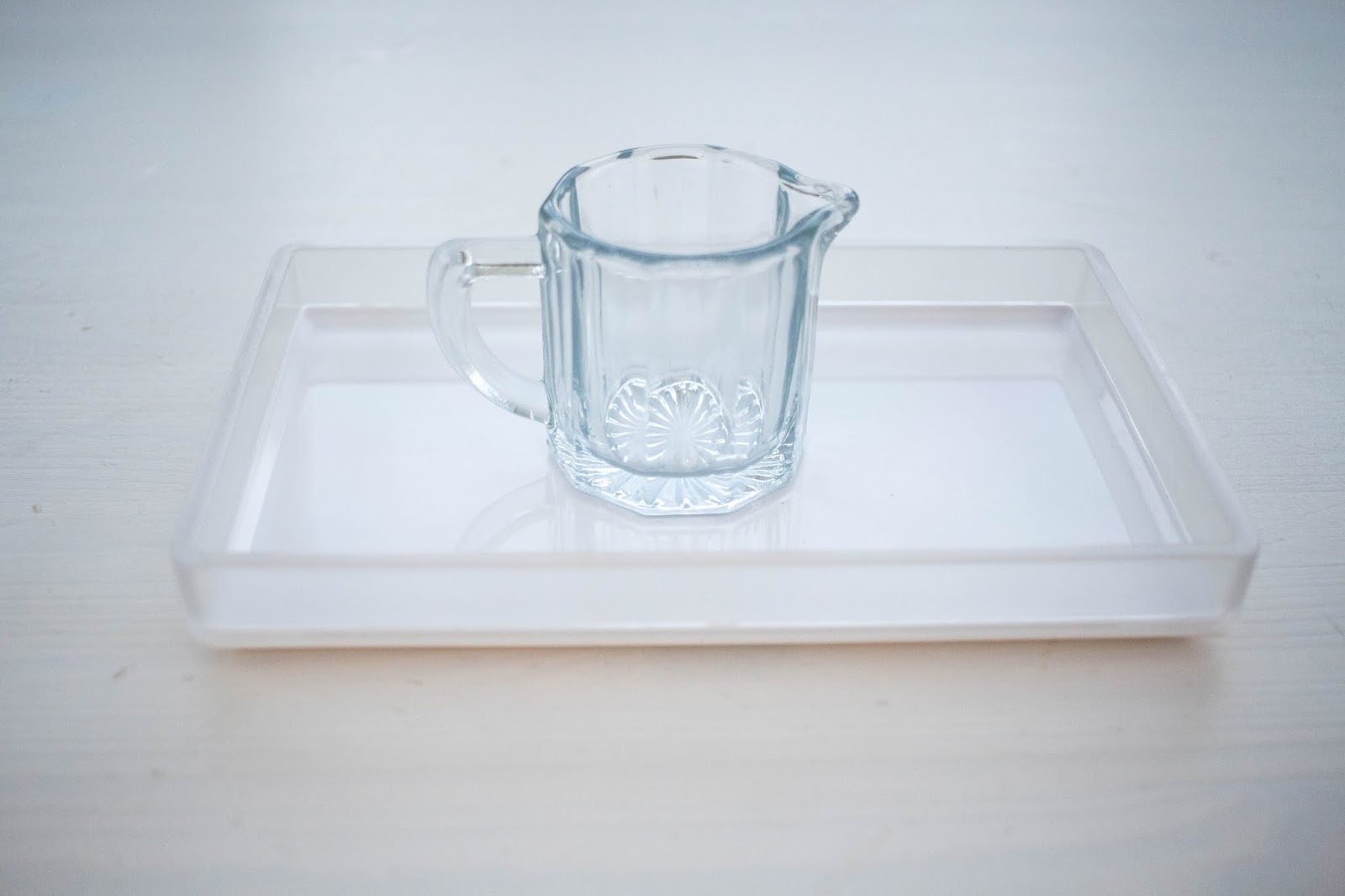 Clear Plastic Serving Pitcher - Montessori Services