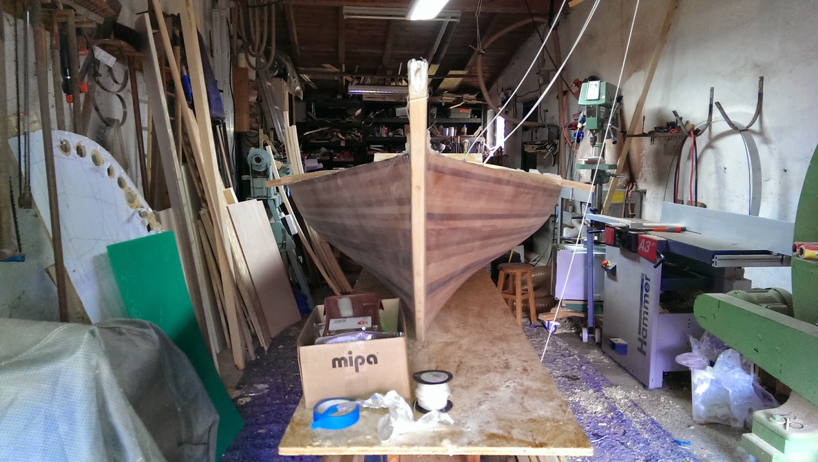 Building a 16' East Coast Melonseed Skiff Details of the maststep