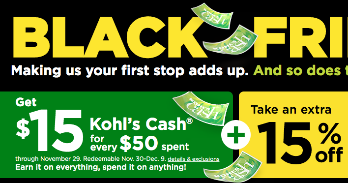Kohl's Black Friday - Here's The Situation