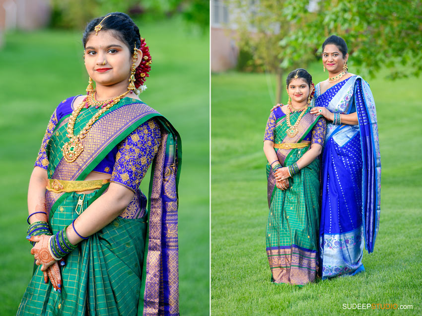 Saree Ceremony Photography by Ann Arbor Novi Indian Hindu Event Photographer
