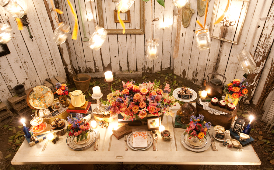 Bre Styled Bridal Shower Vender Challenge I Used A Salvaged Door As The Table Top It Made For Such Unique Base And Added All More Character To