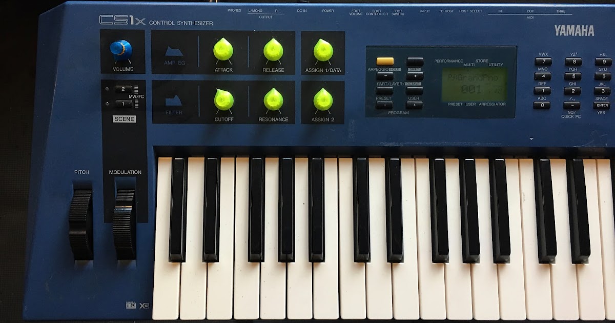 MATRIXSYNTH Yamaha CS1x Control Synthesizer w/ Custom Knobs