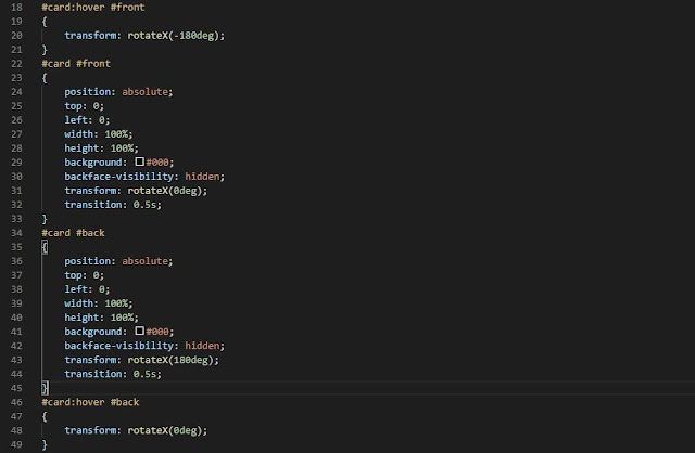 Website Programming: Flip Card Animation Pure HTML and CSS in ...