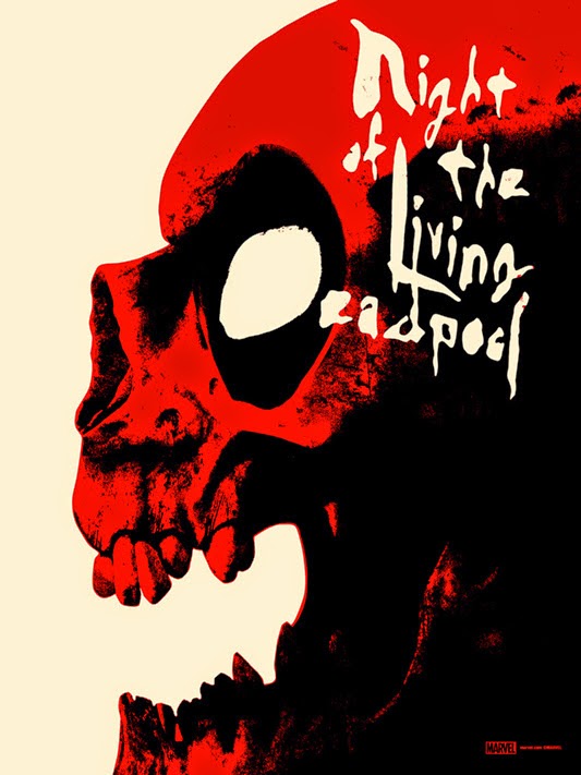 “Night of the Living Deadpool” Marvel Screen Print by Jay Shaw