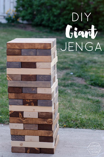 bakyard jenga yard game