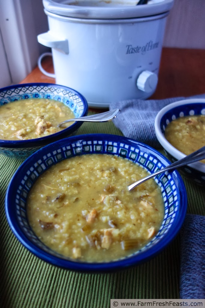 Farm Fresh Feasts Easy Celery Rice Soup (with Slow Cooker option)