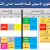 التوزيع الاسبوعي المكيفة مع استعمال الزمن للسنة الخامسة ابتدائي الجيل الثاني التوزيع الاسبوعي المكيفة مع استعمال الزمن للسنة الخامسة ابتدائي الجيل الثاني