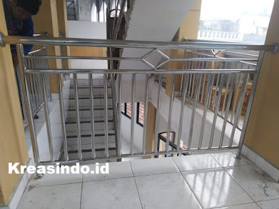 Repeat Order pemasangan Balkon Stainless di Masjid Al Mu Awanah Pancoran Jakarta