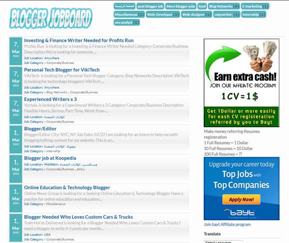 Blogger Jobboard Responsive Blogspot template