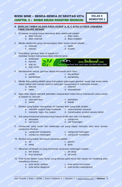 Soal Kelas 5 Tema 9 Subtema 2 Semester 2 Kurikulum 2013 Tahun 2018 2019