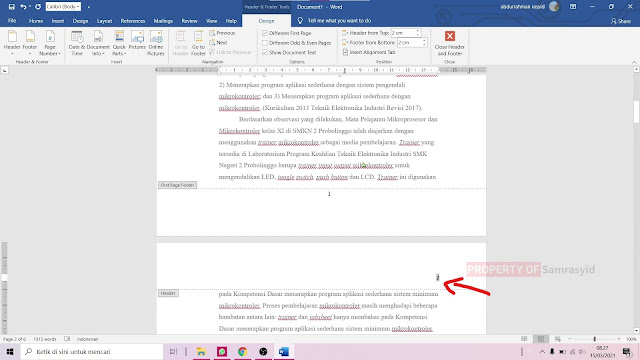 Cara Membuat Letak Halaman Berbeda di Microsoft Word