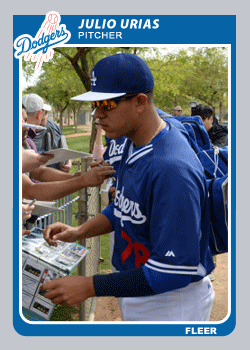 Dodgers Blue Heaven: Welcome to the Blue, Julio Urias! A Boatload of  Fantasy Cards