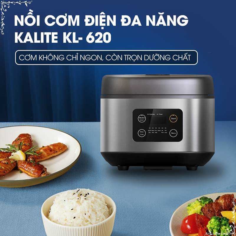 [Tặng voucher 200k + Bộ hộp] Kalite Nồi cơm điện KL-620