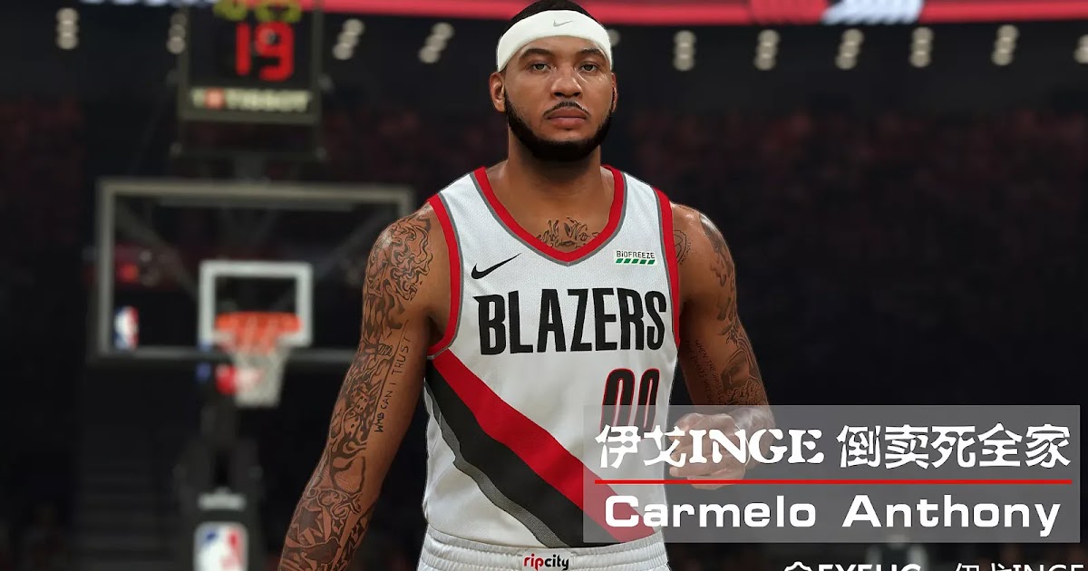 NBA 2K21 Carmelo Anthony Cyberface by INGE Shuajota