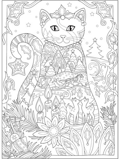 Kucing mewarnai anak coloriage primarygames malvorlagen ausmalbilder mandala coloringhome schablonen druckvorlagen kreidezeichnungen weihnachtsmotive vorschule thanksgiving nele paud vorlagen pintar Dragonfly Treasure: Christmas Cats Coloring Pages