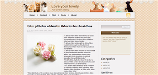Love Your Lovely Blogger Template is a free and simple style blogger template