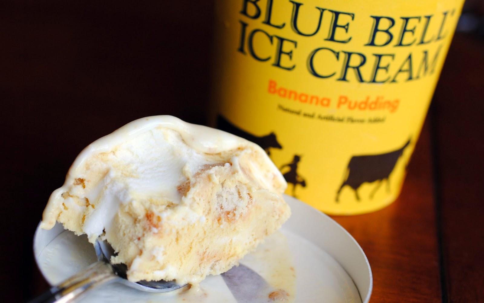food and ice cream recipes REVIEW Blue Bell Banana Pudding