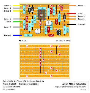 Arion MTE1 Tubulator Tagboard Layout Schematic