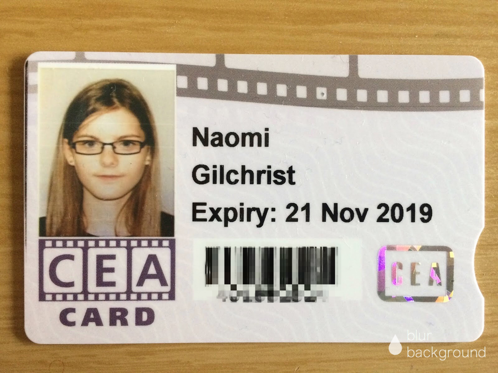 A Girl Called Naomi The CEA Card What is it? Reasonable adjustments