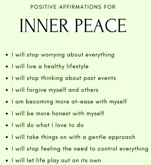 Ways To Practice Inner Peace