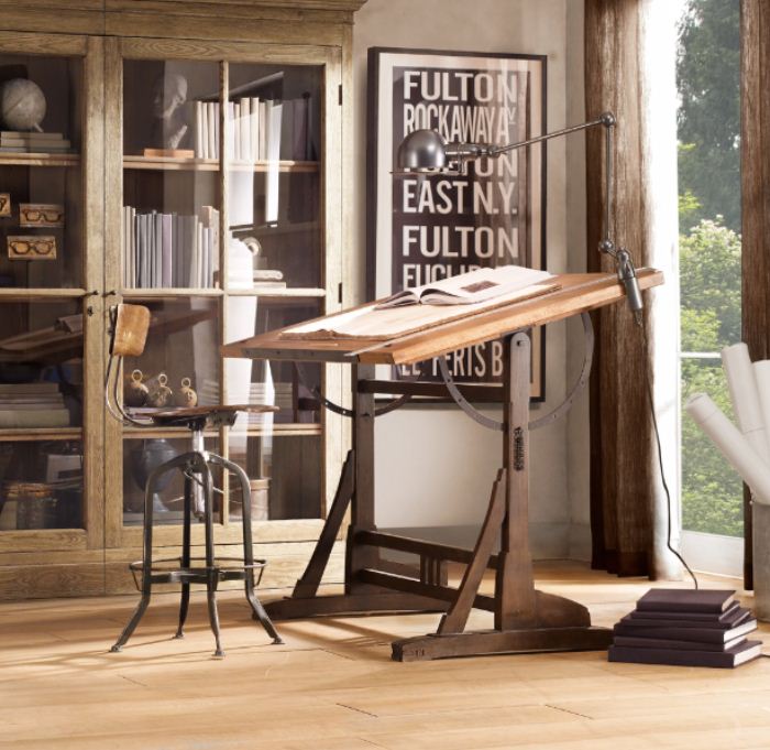 * Happyroost* Antique Drafting Table Craig's List Score!