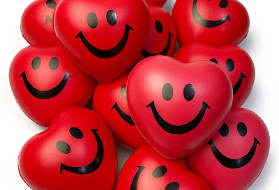  Jofan 12 Pack Heart Stress Balls Red 3" Smile Face Stress Relief Toys for Kids Adults Valentines Day Cards Gifts School Class Classroom Prizes Party Favors 