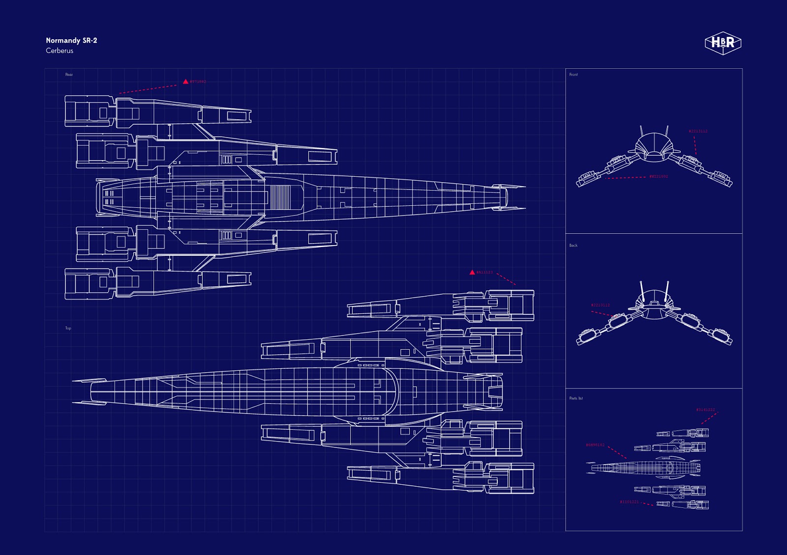 MASS EFFECT NORMANDY SR-2 MODEL PROJECT PLANS Toys & Hobbies Toy Models