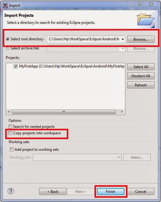 Gigal How to Open Existing Project in Eclipse