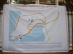 "Mumbai 2011 cyclothon race-circuit " route map.