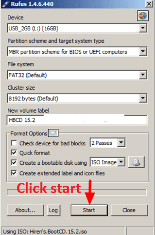 Hirens boot usb 15.2 usb