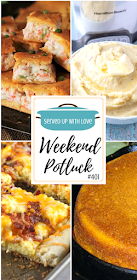Weekend Potluck featured recipes include Classic Southern Cornbread, Easy Breakfast Pizza, Crab Crescent Bites, Crock Pot Mashed Potatoes, and so much more.