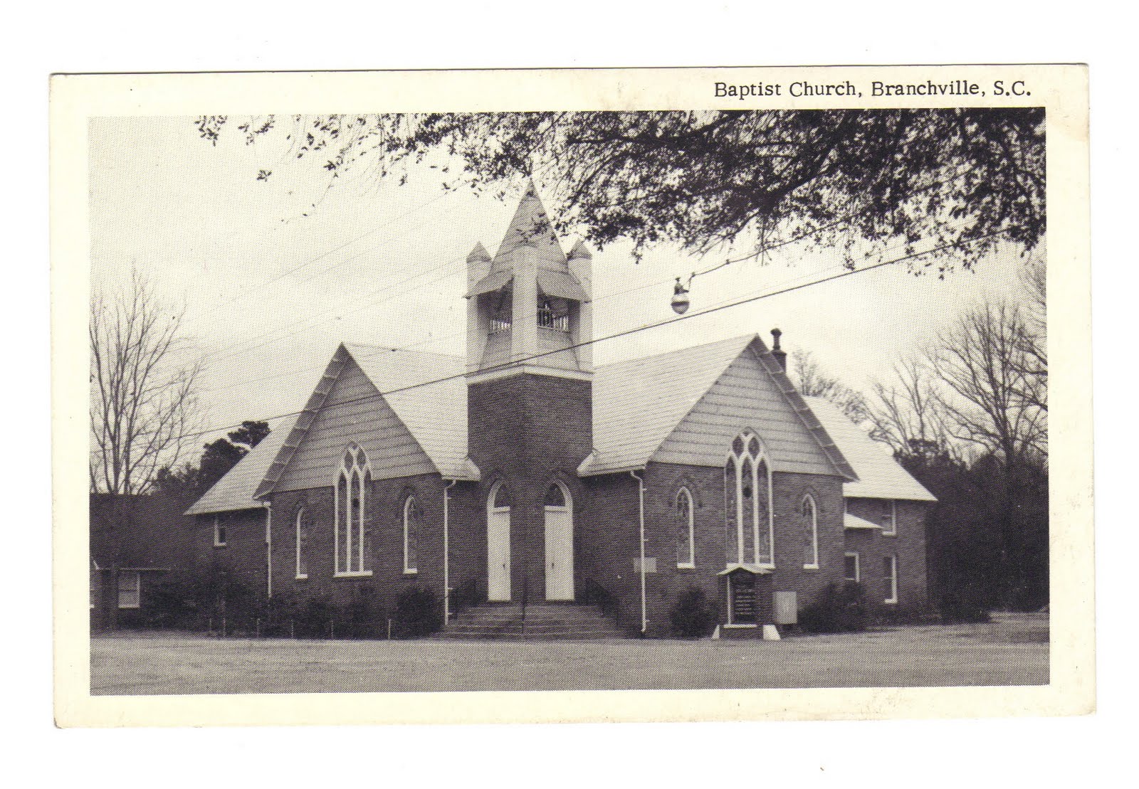 Postcards R Fun Baptist Church, Branchville, South Carolina