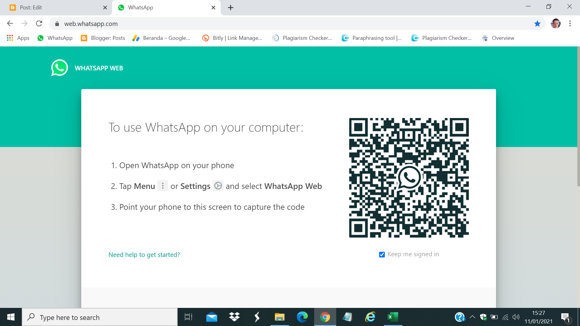 Whatsapp web telegram