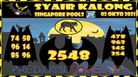 Syair Kalong Togel Singapura Sabtu 02-10-2021