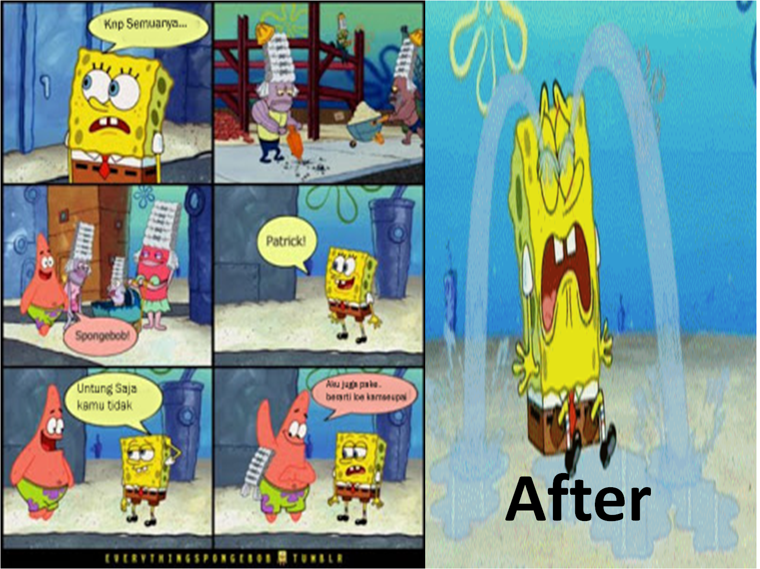 Meme Comic Polosan Spongebob Expo DP BBM