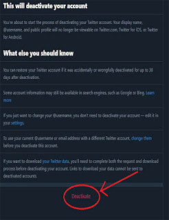 how to delete twitter account permanently
