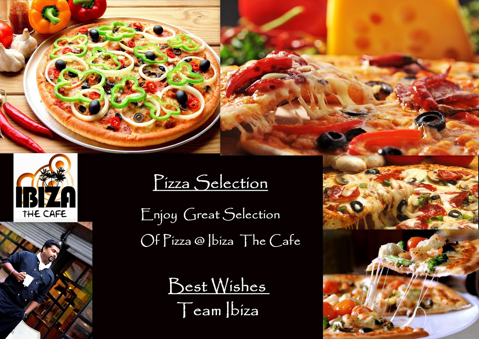 DELICACY THE CAFE PIZZA SELECTION THE CAFE