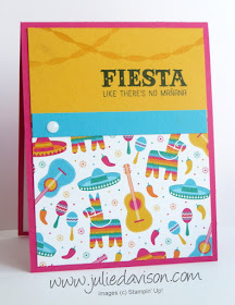 Stampin' Up! Birthday Fiesta Birthday Card ~ Retring Favorites ~ www.juliedavison.com