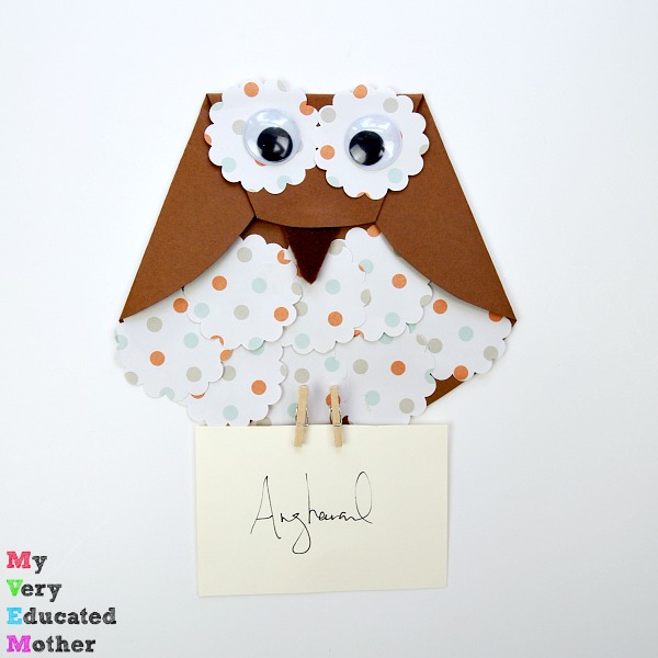 Harry Potter Craft: Paper Owl Letter Carriers