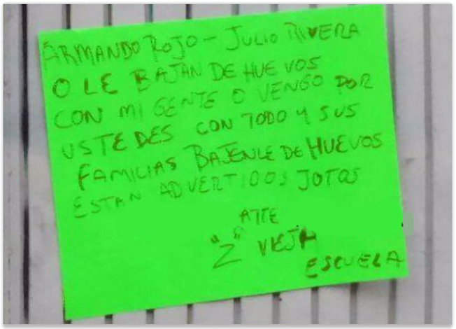 NUEVAMENTE los ZETAS VIEJA ESCUELA COLOCARON NARCOMENSAJES AMENAZANTES  esta MAÑANA en INSTALACIONES del HOSPITAL GENERAL Screen%2BShot%2B2017-01-15%2Bat%2B15.57.09