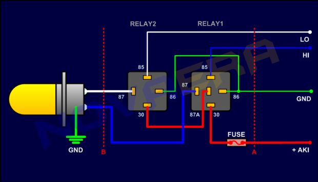 Memasang Relay untuk Headlamp ~ Artikel Mobil honda 400 ex wiring harness 