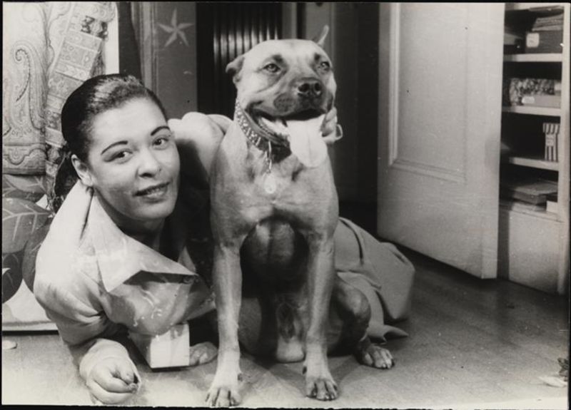 Lovely Pics of Billie Holiday With Her Dog Mister in 1949 ~ Vintage ...