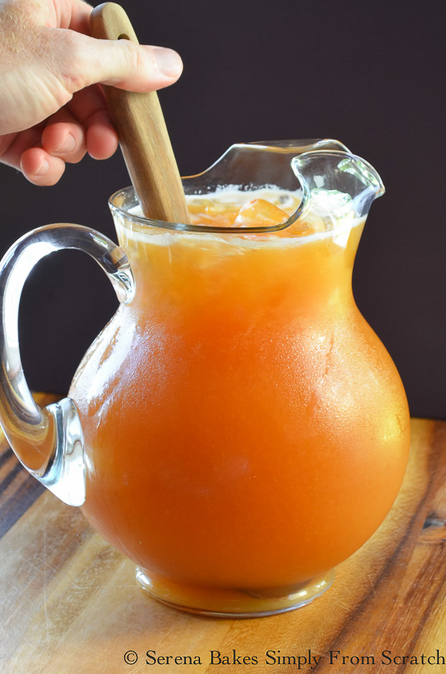 Peach Whiskey Iced Tea Serena Bakes Simply From Scratch
