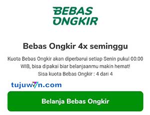 cara menggunakan promo bebas ongkir tokopedia terbaru