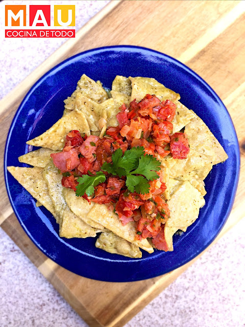 chilaquiles verdes cuaresma machaca de marlin atun ahumado pescado receta facil