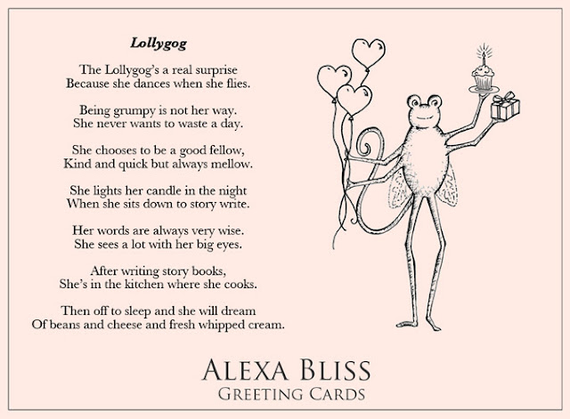 Alexa Bliss Greeting Cards - Lollygog love and cupcakes