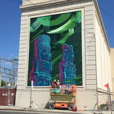 mural by Mike Bam Tyau and Jesse Rodriguez at Jack London Square in Oakland, California