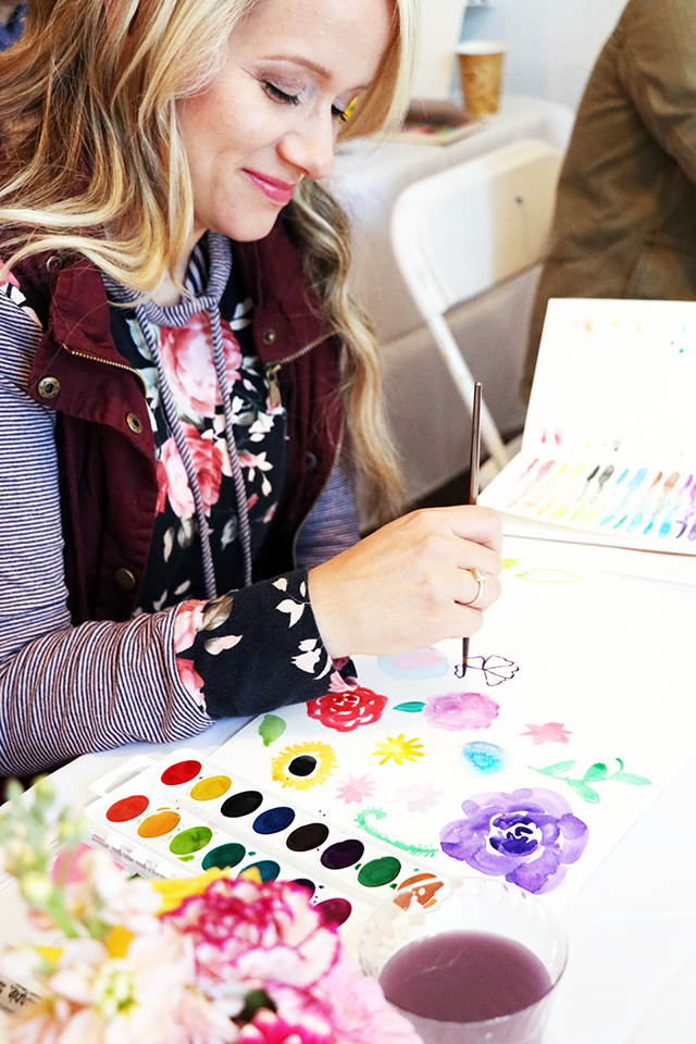 a peek inside my petals and paint retreat